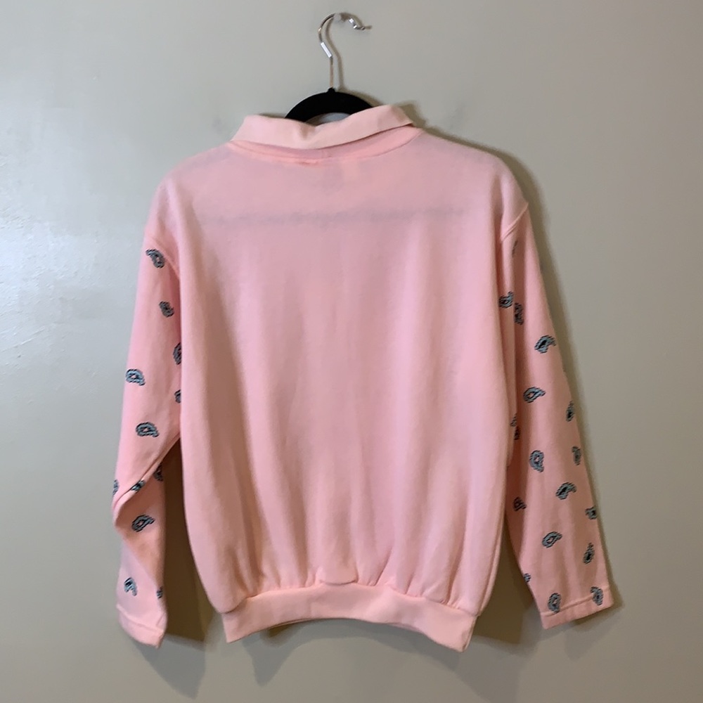 SOLD B.O.G Sport Vintage Sweater Women’s Pullover collar Bandana Graphic Sweater - Picture 7 of 7